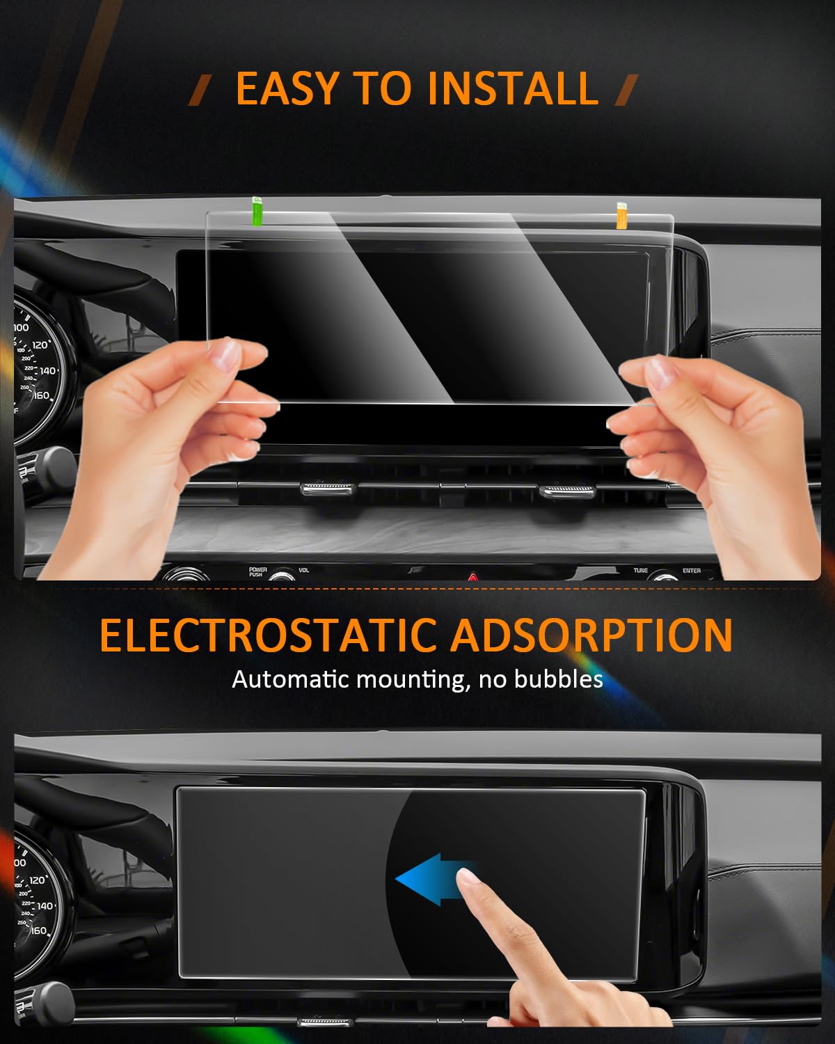 Cdefg Screen Protector For Kia Carnival 2023 2024 Accessories Ex Sx Prestige Touchscreen Display Screen Cover For Carnival 2022 2023 2024 12.3' Tempered Glass